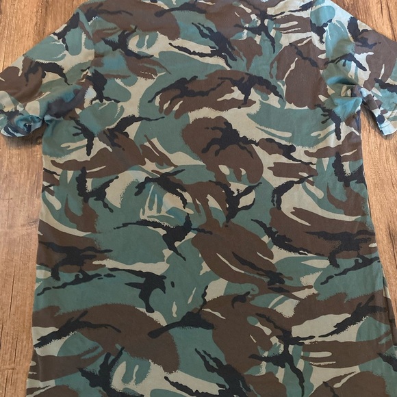 Adidas Green and Brown Camouflage Short Sleeve Tee - Picture 4 of 5